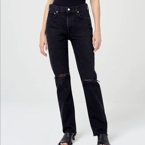 AGOLDE  Cherie High Rise Black Jeans